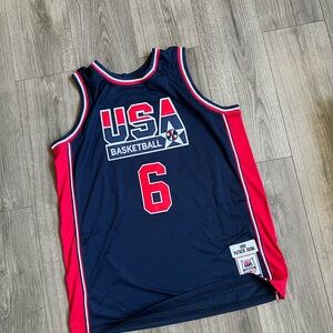 MENS PATRICK EWING USA BASKETBALL JERSEY M DREAM TEAM KNICKS